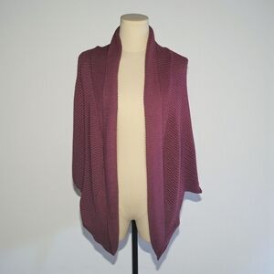 Lane Bryant - 18/20 Plum Open-Front Shrug